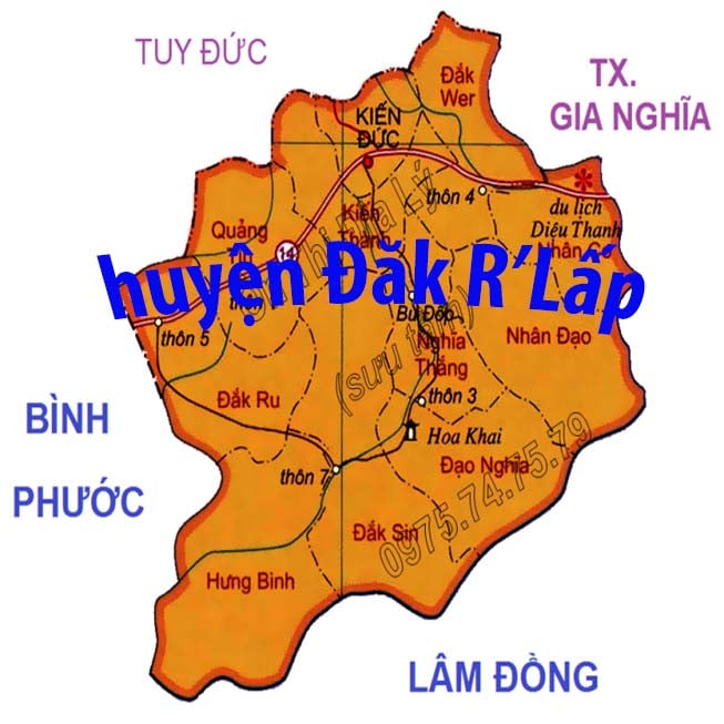 Giới thiệu khái quát huyện Đăk R'lấp - Tỉnh Đắk Nông - vansudia.net