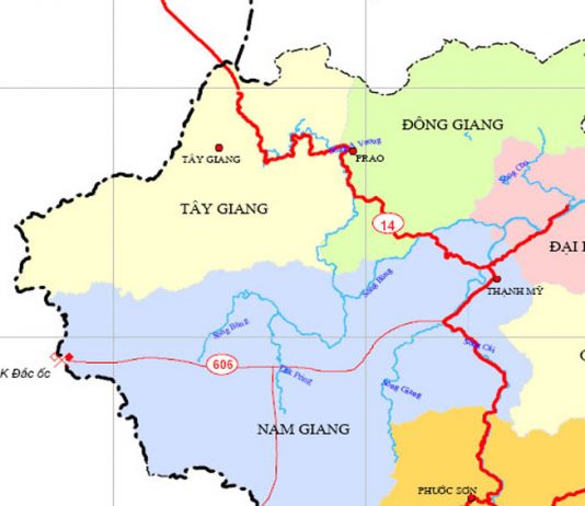 huyện Tây Giang - Tỉnh Quảng Nam