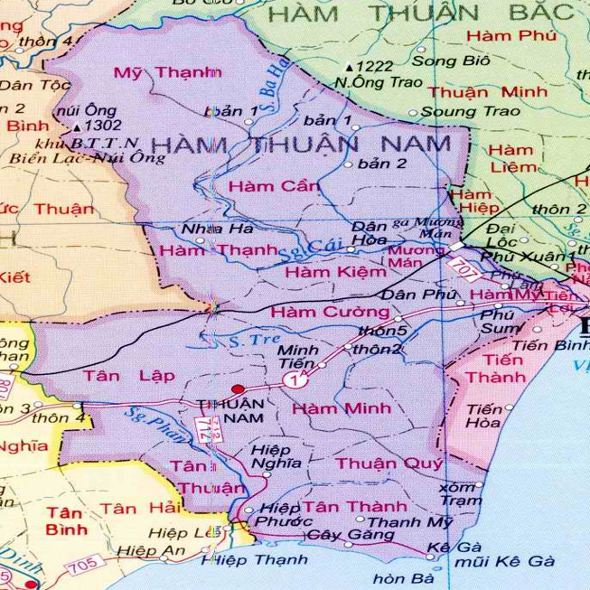 huyện Hàm Thuận Nam - Tỉnh Bình Thuận