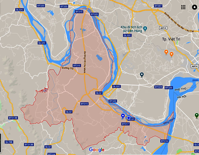 Bản đồ huyện Tam Nông nằm tại tỉnh Phú Thọ được cập nhật mới nhất trên vansudia.net. Khám phá vùng đất này với những điểm đến hấp dẫn như khu du lịch Đền Hùng, nghĩ dưỡng Thiềm Thừ Quang Minh và đặc sản trái cây Tam Nông.