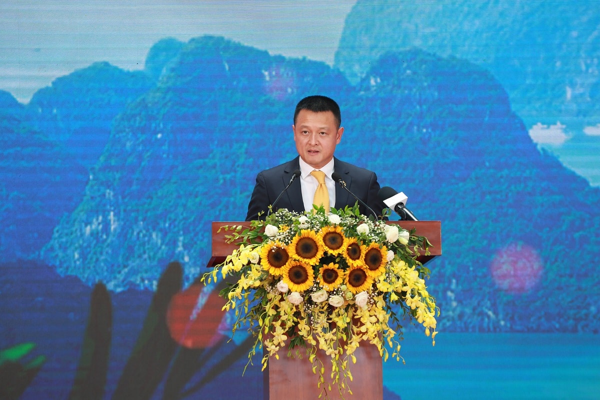 Ông Đặng Minh Trường- Chủ tịch HĐQT Sun Group phát biểu tại Lễ khai trương