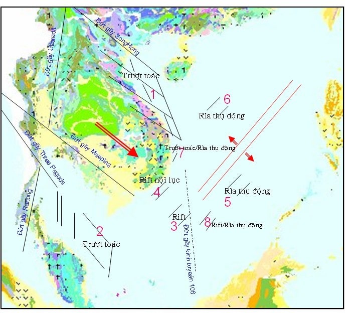 5 min 6 - CÁC BỂ TRẦM TÍCH KAINOZOI VIỆT NAM: CƠ CHẾ HÌNH THÀNH VÀ KIỂU BỂ - CENOZOIC SEDIMENTARY BASINS IN VIETNAM: EVOLUTIONARY MECHANISM AND THEIR TYPES