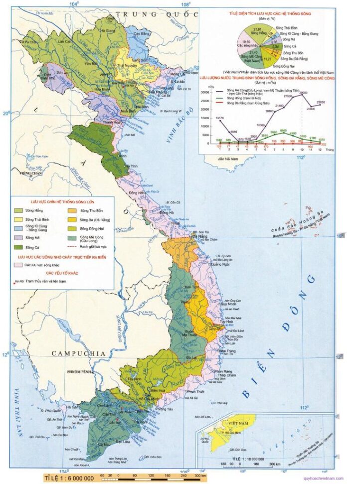 Bản đồ sông ngòi Việt Nam tổng hợp mới nhất - Địa Lý - vansudia.net