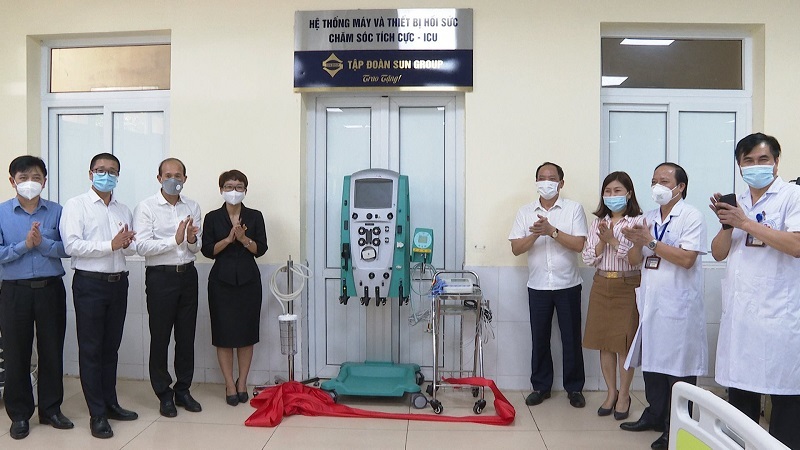 LE BAN 1 - Nhiều trang thiết bị y tế hiện đại hỗ trợ điều trị Covid-19 đã được Sun Group trao tặng Hà Tĩnh và Hưng Yên