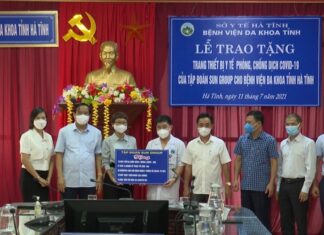Nhiều trang thiết bị y tế hiện đại hỗ trợ điều trị Covid-19 đã được Sun Group trao tặng Hà Tĩnh và Hưng Yên