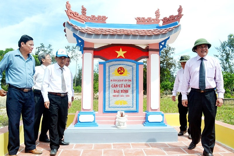Căn cứ lõm Bàu Bính đã trở thành di tích lịch sử cấp tỉnh