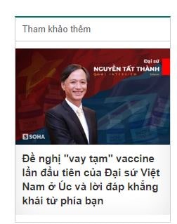 Đề nghị "vay tạm" vaccine lần đầu tiên của Đại sứ Việt Nam ở Úc và lời đáp khẳng khái từ phía bạn
