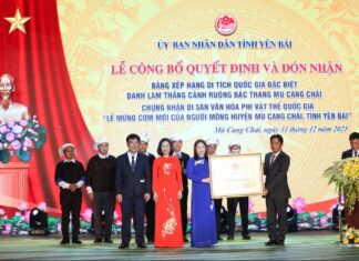 Mù Cang Chải nhận Bằng xếp hạng Di tích Quốc gia đặc biệt Ruộng bậc thang Mù Cang Chải nhận Bằng xếp hạng Di tích Quốc gia đặc biệt Ruộng bậc thang