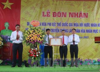 Múa rối nước Nhân Hòa đón Bằng công nhận di sản văn hóa phi vật thể quốc gia Múa rối nước Nhân Hòa đón Bằng công nhận di sản văn hóa phi vật thể quốc gia