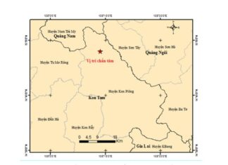 4 trận động đất liên tiếp ở Kon Tum - VSD Địa Lý Việt Nam