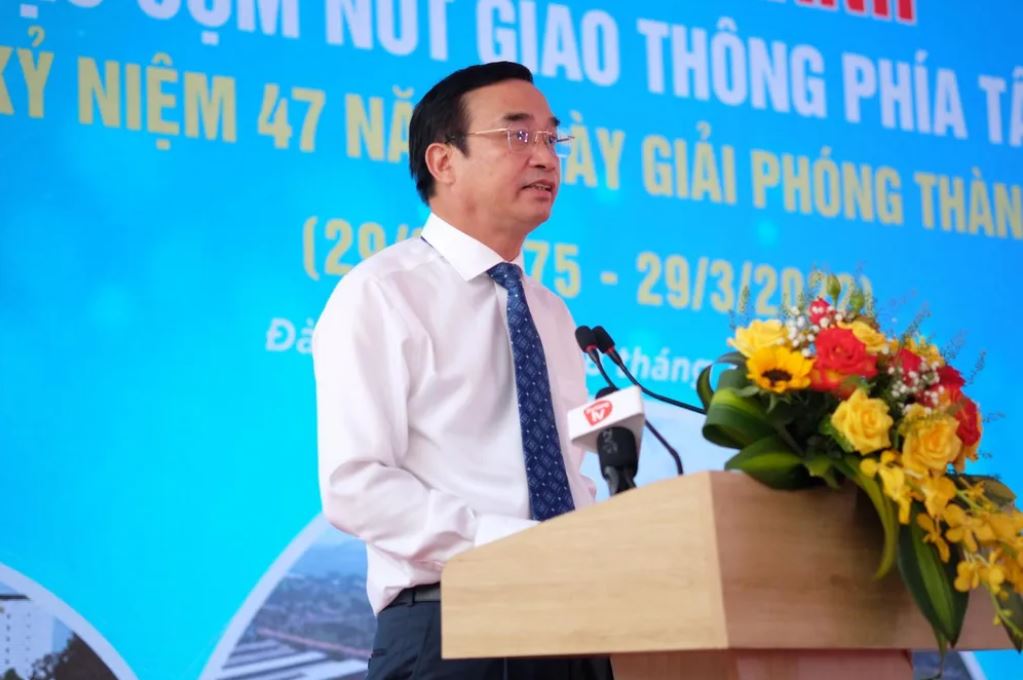 ng Lê Trung Chinh Chủ tịch UBND TP Đà Nẵng phát biểu tại Lễ khánh thành min - Đà Nẵng: Nút giao thông trị giá hơn 700 tỷ đồng chính thức hoạt động