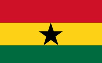 Quốc kỳ Cộng hòa Gan na min 356x220 - Văn Sử Địa Online - Giới thiệu, thông tin, quảng bá về văn học, lịch sử, địa lý