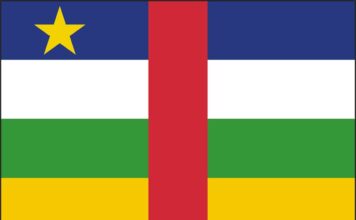 Quốc kỳ Trung Phi Central African min 356x220 - Văn Sử Địa Online - Giới thiệu, thông tin, quảng bá về văn học, lịch sử, địa lý