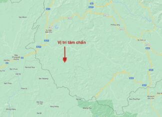Điện Biên động đất 4,5 độ