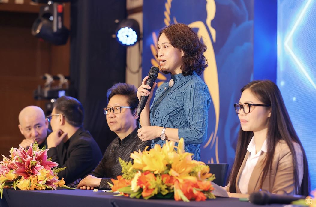 Bà Nguyễn Thị Hội An - Phó Giám đốc Sở Văn hóa và Thể thao Đà Nẵng phát biểu tại buổi công bố thông tin cuộc thi