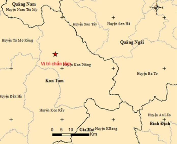Chỉ trong 2 ngày, Kon Tum xuất hiện tới 8 trận động đất