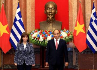 Chủ tịch nước chủ trì lễ đón Tổng thống Hy Lạp thăm Việt Nam