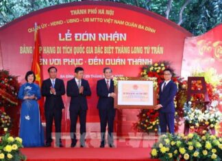 Hà Nội: Đón nhận bằng Di tích quốc gia đặc biệt 'Thăng Long Tứ trấn'