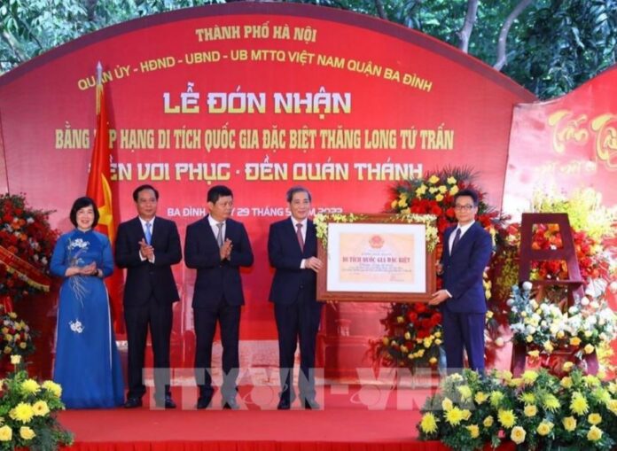 113 Hà Nội: Đón nhận bằng Di tích quốc gia đặc biệt ‘Thăng Long Tứ trấn’ mới nhất
