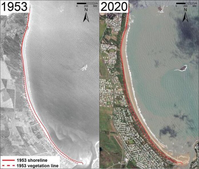 Tại sao biến đổi khí hậu làm nước biển dâng, mà những bãi biển này không chìm lại còn mở rộng ra?