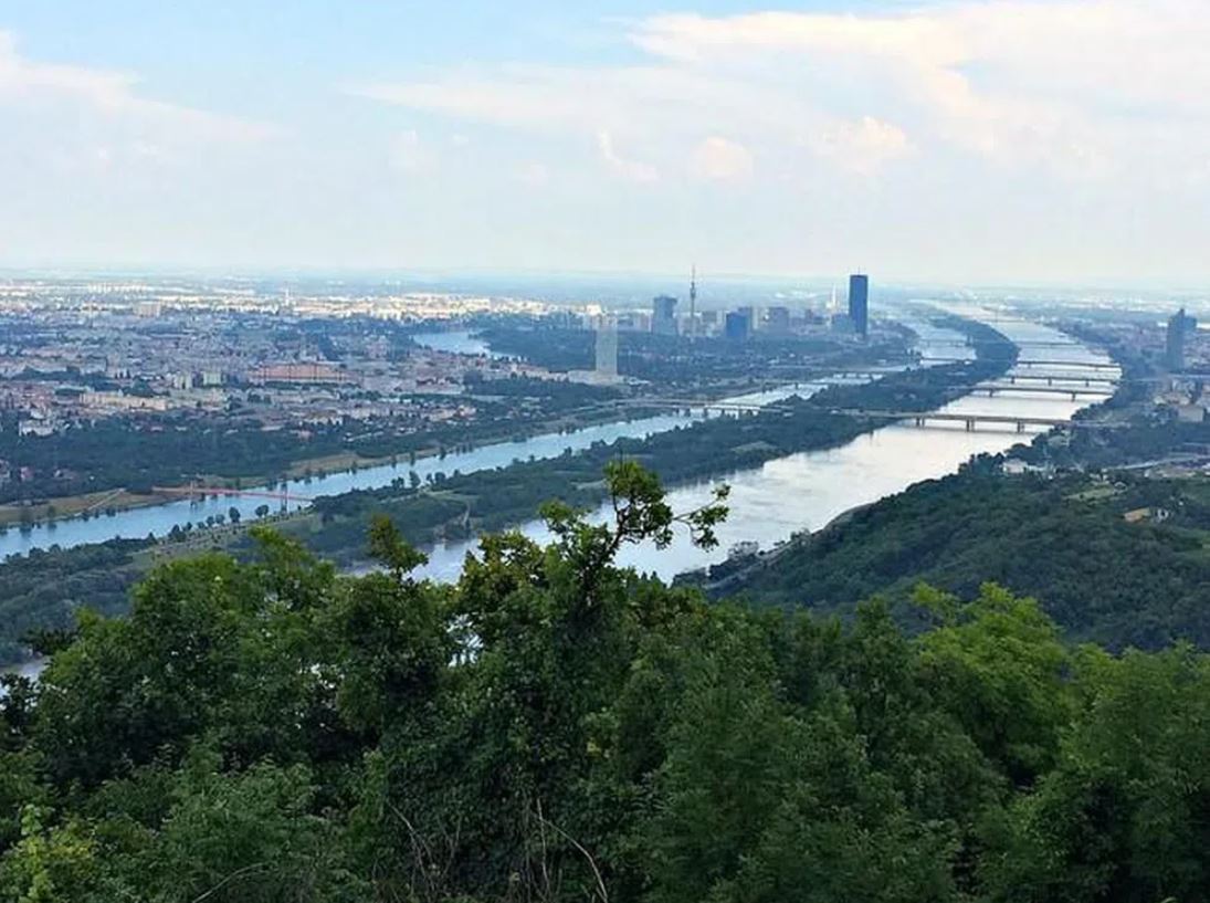 Sông Danube uốn lượn giữa lòng Vienna.