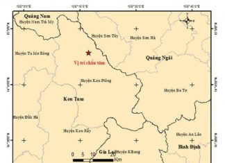 Lại xảy ra động đất tại huyện Kon Plông, tỉnh Kon Tum