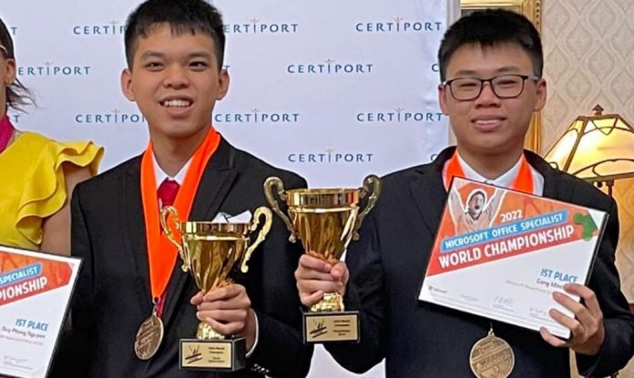 Việt Nam giành hai huy chương vàng Tin học văn phòng thế giới