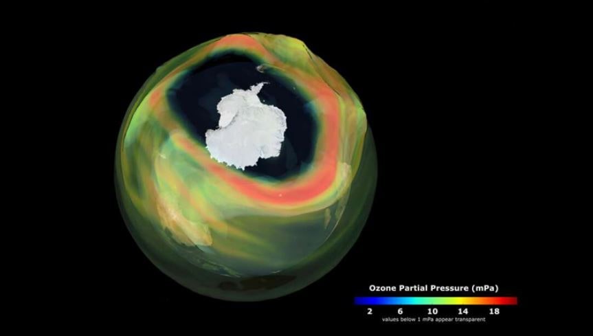 Lo thung ozone phia tren chau Nam Cuc ngay 11.9.2020 - Phát hiện lỗ thủng ozone mới ở vùng nhiệt đới lớn gấp 7 lần ở Nam Cực