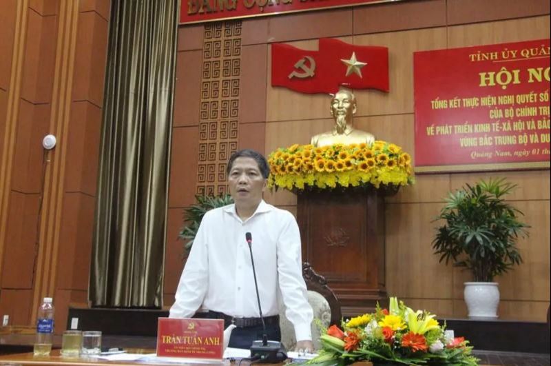 Ong Tran Tuan Anh phat bieu tai hoi nghi min - Quảng Nam là nhân tố quan trọng trong Chiến lược phát triển du lịch Vùng Bắc Trung Bộ và Duyên hải miền Trung