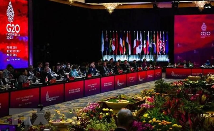 Quang cảnh Hội nghị Ngoại trưởng G20 ở Bali, Indonesia, ngày 8/7/2022. (Ảnh: THX/TTXVN)