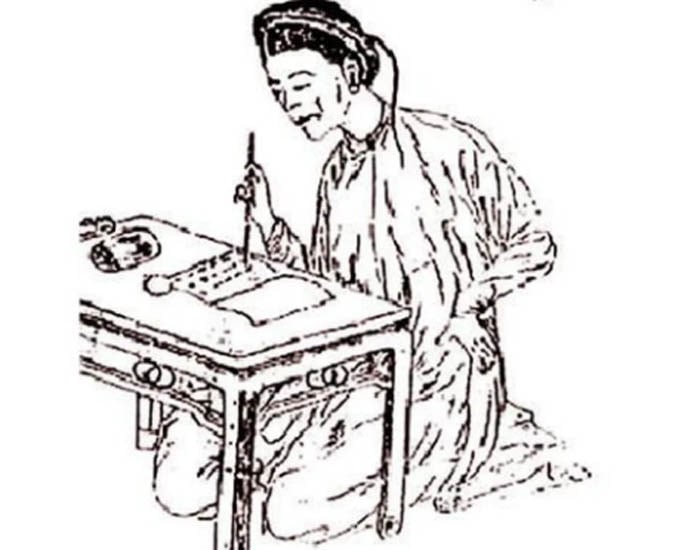 Chân dung hư cấu về nữ sĩ Hồ Xuân Hương trên bìa sách Giai nhân dị mặc của học giả Nguyễn Hữu Tiến, 1916.