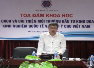 Tọa đàm khoa học “Cải cách và cải thiện môi trường đầu tư kinh doanh: kinh nghiệm quốc tế và hàm ý cho Việt Nam”