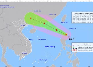 Tin bão gần biển Đông (cơn bão Ma-on)