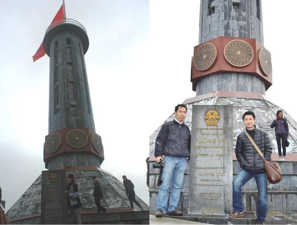 Cot co Lung Cu Ha Giang min - 77 năm Quốc khánh: Thiêng liêng Cột cờ Lũng Cú trên đỉnh núi Rồng