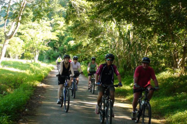 Đạp xe và đi bộ trong rừng nguyên sinh là hoạt động rất thú vị ở Cúc Phương