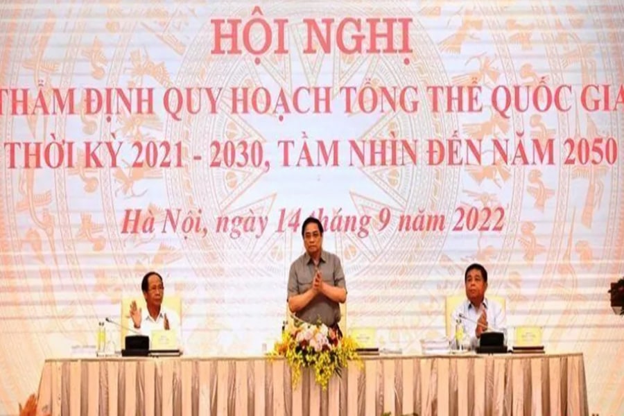 Thủ tướng Phạm Minh Chính chủ trì Hội nghị thẩm định Quy hoạch tổng thể quốc gia thời kỳ 2021-2030, tầm nhìn đến năm 2050.