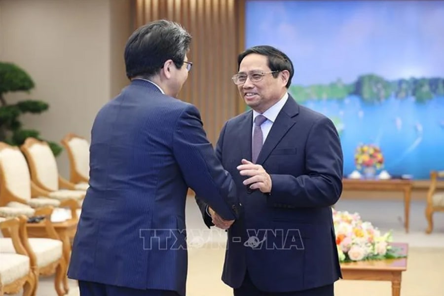 Thủ tướng Phạm Minh Chính tiếp Thống đốc Ngân hàng Hợp tác quốc tế