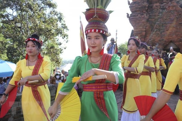 Lễ hội Kat&ecirc; đ&atilde; được Bộ Văn h&oacute;a, Thể thao v&agrave; Du lịch đưa v&agrave;o danh mục Di sản văn h&oacute;a phi vật thể cấp Quốc gia v&agrave;o năm 2017. (Ảnh: Nguyễn Th&agrave;nh/TTXVN)
