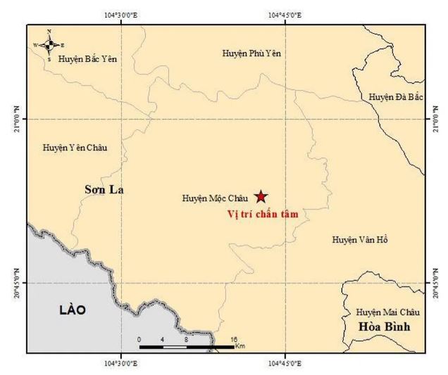 Sơn La: Động đất gây rung lắc tại Mộc Châu - KTTV - vansudia.net Sơn La: Động đất gây rung lắc tại Mộc Châu