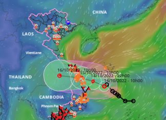 Bão số 5 giật cấp 10, hướng vào Đà Nẵng - Quảng Ngãi