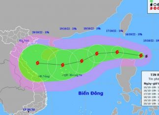 Bão số 6 mạnh lên cấp 12, ảnh hưởng vùng biển từ Quảng Trị đến Quảng Ngãi