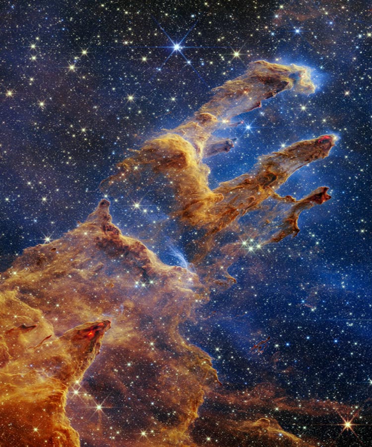 Buc anh moi nhat tu James Webb min - NASA chụp được "bàn tay ma quái" đang nắn ra thế giới mới