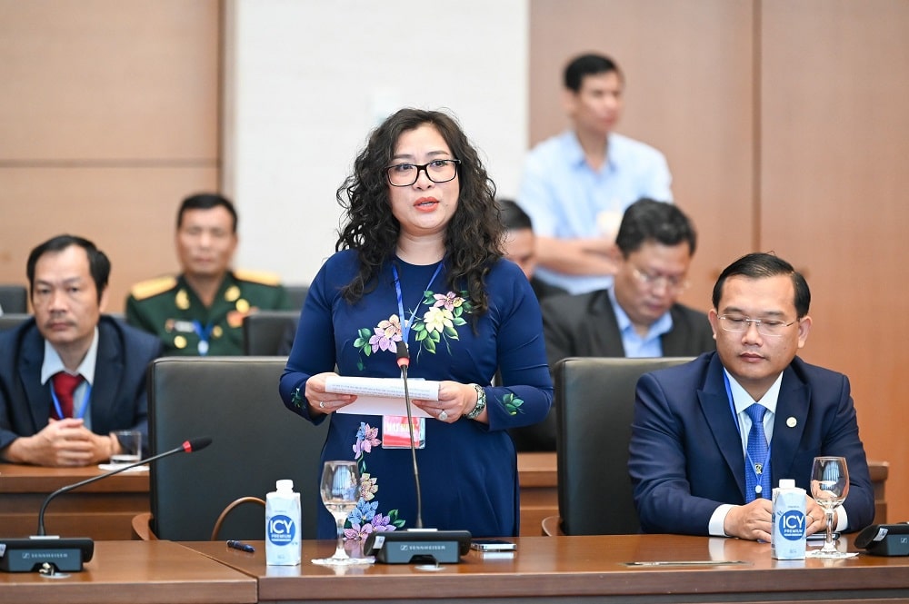 Đại diện đại biểu phát biểu ý kiến.