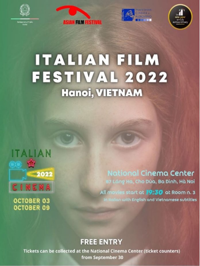 Từ 3 - 9/10: Liên hoan phim Italia 2022 tại Việt Nam