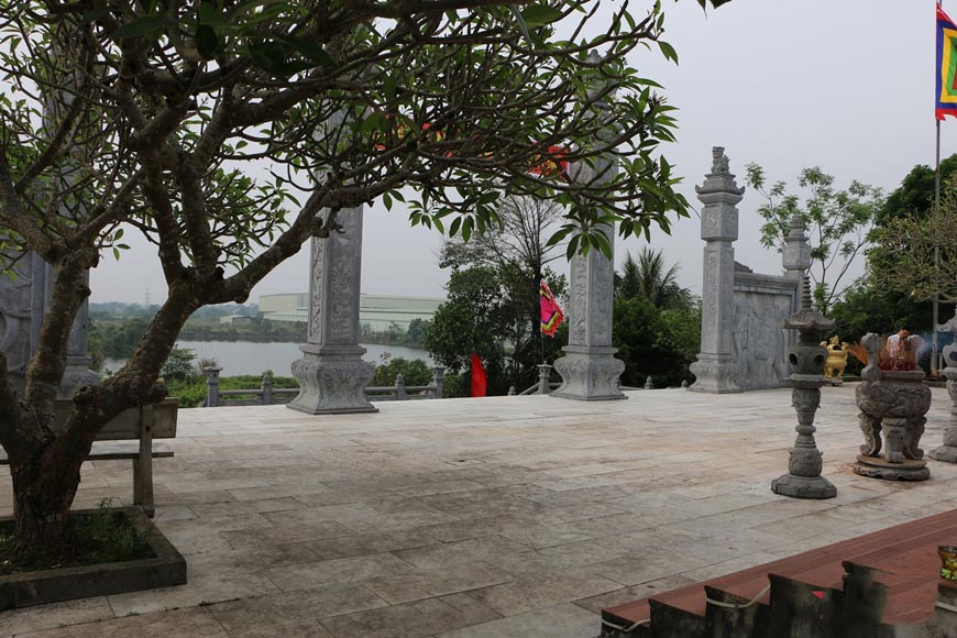 Một góc Khu di tích đền thờ vua Lý Nam Đế tại huyện Tam Nông, tỉnh Phú Thọ. 