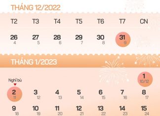 Người lao động nghỉ 3 ngày Tết Dương lịch 2023