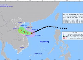 TIN BÃO TRÊN BIỂN ĐÔNG (Cơn bão số 6) - VSD Khí Tượng Thủy Văn