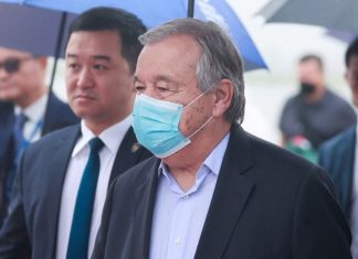 Tổng Thư ký Liên Hiệp Quốc tới Hà Nội, bắt đầu thăm chính thức Việt Nam
