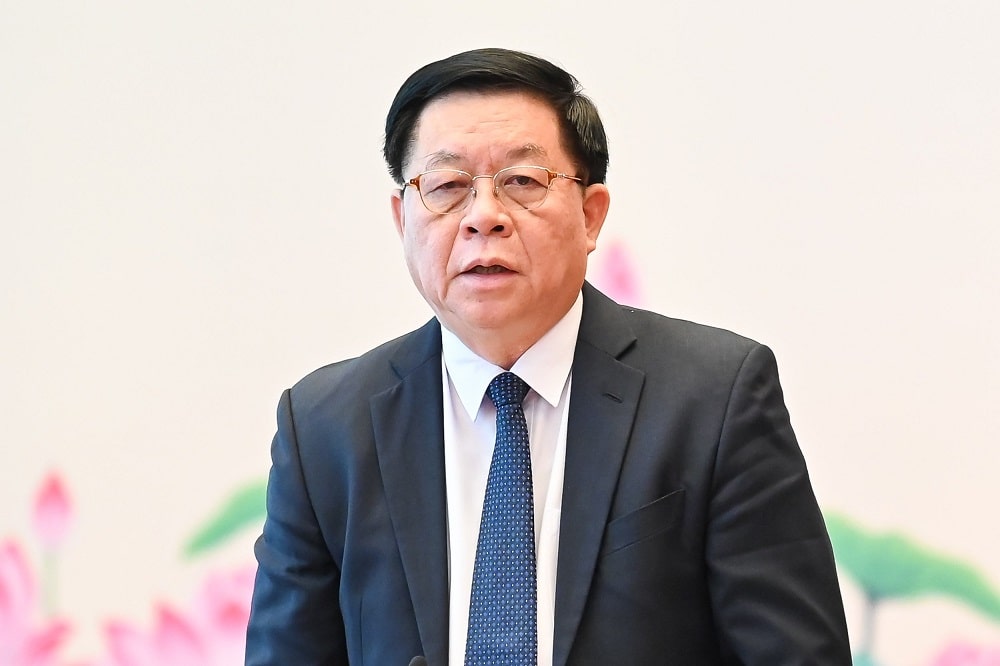 Trưởng Ban Tuyên giáo Trung ương phát biểu.