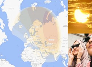 Hôm nay 40% người Trái Đất chứng kiến Mặt Trời hóa trăng lưỡi liềm
